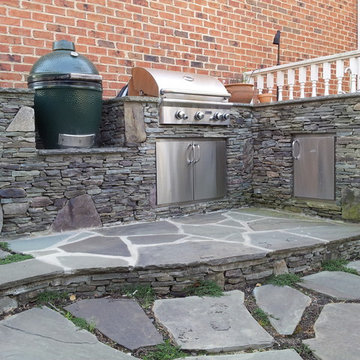 Outdoor kitchen, grills