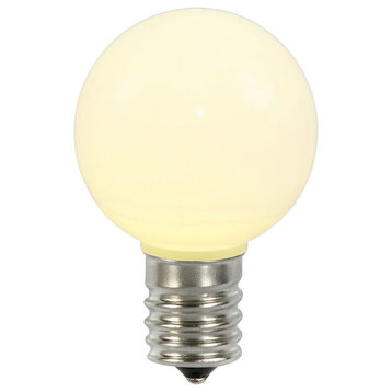 G50 Mu Lighting Ceramic LED Bulbs, Set of 5, Warm White