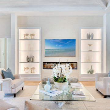 Beach Style Living Room