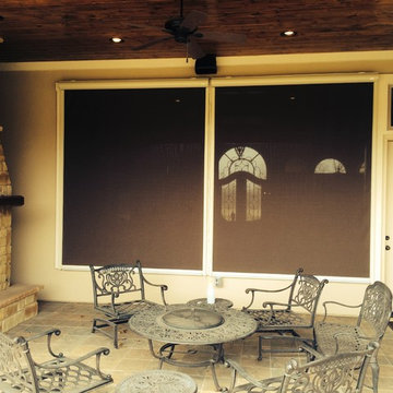 Exterior Motorized Roller Shades