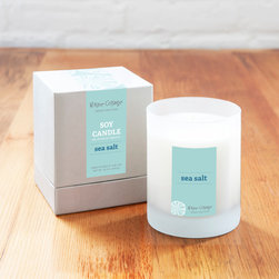 Hand-Poured Soy Candle in Sea Salt - Candles