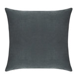 Delara - Delara Set of 1 Velvet 20x20" Cover, Dark Gray, Pillow Cover Only - With a removable cover made of velvet, these decorative throw pillows will liven up your chair, bed, or sofa with its fun motif design. The colors will blend with your interior decor and look just right on your couch.