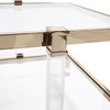 Side Table HOWARD ELLIOTT GOLDWYN Rectangular Clear Hand-Polished