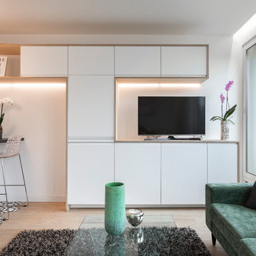 Un studio avec espace nuit