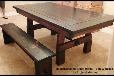 Custom Mesquite Farmhouse Dining Table