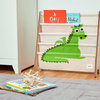 3 Sprouts Book Rack, Green, Dragon