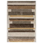 Addison Rugs - Pasco APA32 Beige 8' x 10' Rug - Set the stage with the Pasco collection, where modern-day designs seamlessly blend with a balanced mix of warm and cool colors. Every rug, exquisitely hand-carved, unveils detailed patterns, lending depth and charm. Bask in the luxury of the plush, heavy pile. Using 100% polypropylene and meticulously crafted in Egypt, longevity is assured. The Pasco collection encapsulates style and premium quality.