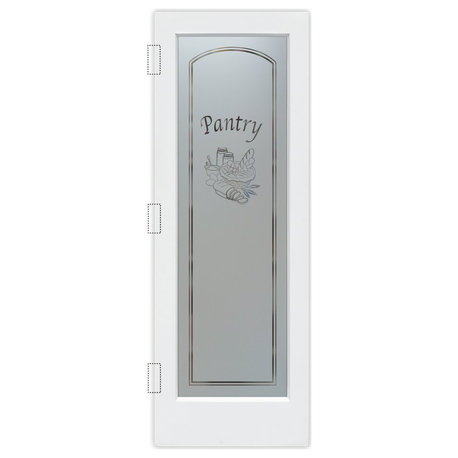 Pantry Doors - Bread Basket Frosted Glass Design - 24" x 80" - CUSTOMIZE ANY...