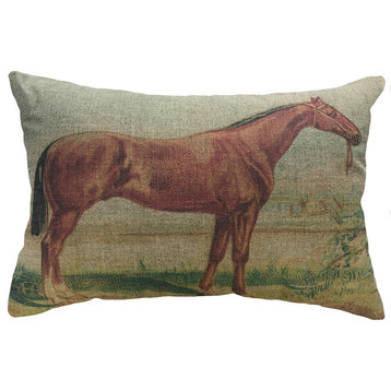 Horse Linen Pillow