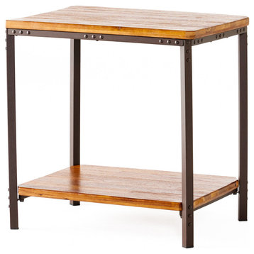 GDF Studio Moorhead Wood Finish End Table