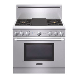 Thermador 36" Pro Harmony Gas Range, Stainless Steel Natural Gas | PRG364GDH - Gas Ranges And Electric Ranges