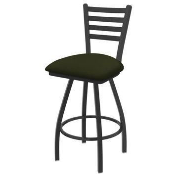 XL 410 Jackie 30 Swivel Bar Stool with Pewter Finish and Canter Pine Seat