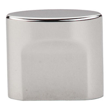 Small Oval Slot Knob 3/4" (c-c) - Polished Nickel