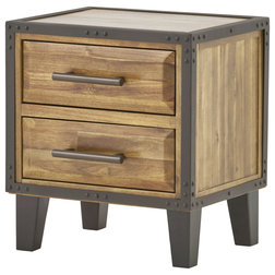 Industrial Nightstands And Bedside Tables by GDFStudio