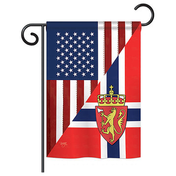 US Norway Friendship Flags of the World, Everyday Garden Flag