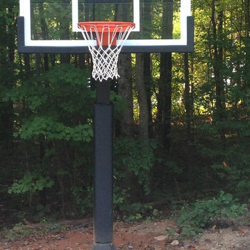 Jason T's Pro Dunk Gold Basketball System on a 39x25 in Raleigh, NC