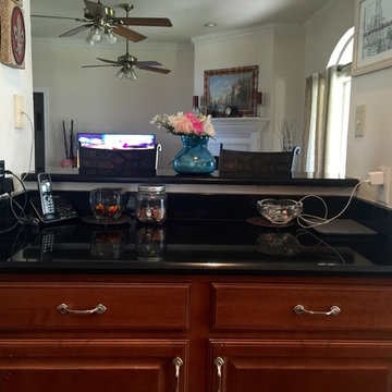 Absolute Black Slidell Kitchen