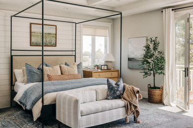 Inspiration for a coastal bedroom remodel in Los Angeles