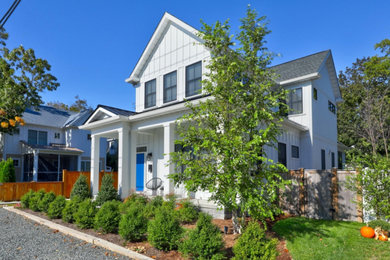 Coastal exterior home idea in Other