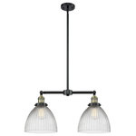 Innovations Lighting - 2-Light Seneca Falls 22" Chandelier, Black Antique Brass - One of our largest and original collections, the Franklin Restoration is made up of a vast selection of heavy metal finishes and a large array of metal and glass shades that bring a touch of industrial into your home.