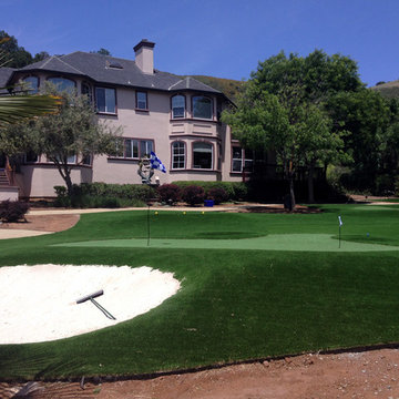 Artificial grass installation in Morgan Hill, CA.