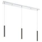 Z-LITE - Z-LITE 917MP12-PBL-LED-3LCH 3 Light Island/Billiard - Z-LITE 917MP12-PBL-LED-3LCH 3 Light Island/BilliardAdd a delicate glow to a living room with this three-light pendant light in pearl black. Open modern design marries a windchime-inspired silhouette to create a beautiful centerpiece.Style: ModernCollection: ForestFrame Finish: Pearl BlackFrame Material: SteelShade Finish/Color: Pearl BlackShade Material: SteelDimension(in): 46(L) x 4.5(W) x 12(H)Cord/Wire Length: 118"Bulb: (3)5W LED-Integrated Base(Included),DimmableLED Source Lumen: 1350LED Delivered Lumen: 720LED Color Temperature: 3045�75K LED Color Rendering Index(CRI): CRI>80UL Classification/Application: ETL/CETL Certified/Damp