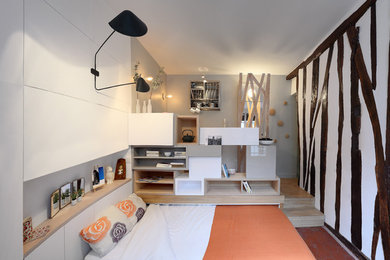 Exemple d'une chambre tendance.