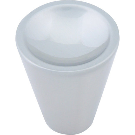 Atlas Homewares, Dap Cone Knob, Brushed Nickel