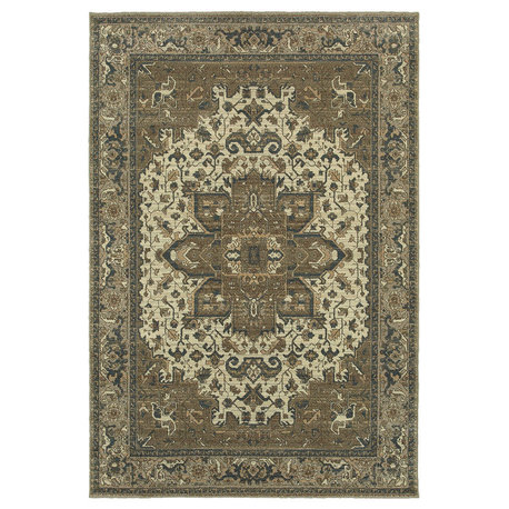 Oriental Weavers Sphinx Pasha 5991D Rug, Ivory/Gray, 1'10"x3'0"