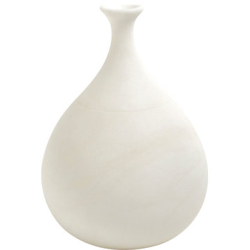 Alabaster Teardrop Vase - Natural, Large