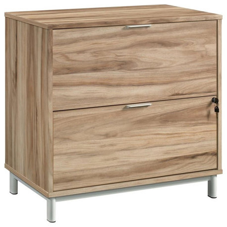 Sauder Portage Park 2 Drawer Engineered Wood Lateral File in Kiln Acacia/Brown