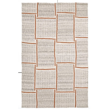 NuStory Camp Chairs Machine Woven Woven Area Rug in Neutral, 5'x8'