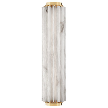 Hillside Large Wall Sconce Aged Brass Finish