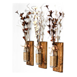 Makarios Decor - Rustic Wall Sconces - Wall Accents