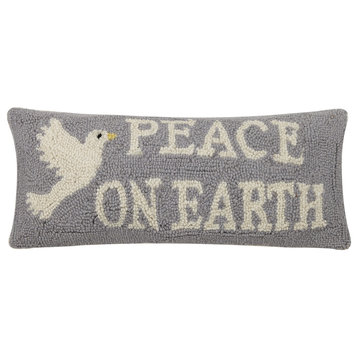 Peace On Earth Dove Hook Pillow
