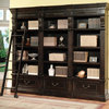 Palazzo 3-Piece Museum Bookcase, Burnished Black