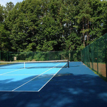 Tennis Court Refinishing Job