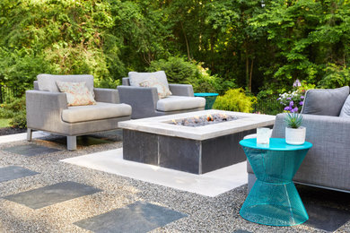 Design ideas for a transitional patio in Charlotte.