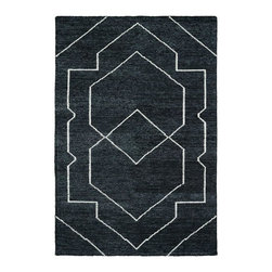 Solitaire Charcoal 9 ft. 6 in. x 13 ft. Area Rug - Area Rugs