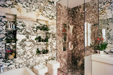 Photo of a world-inspired bathroom in New York.