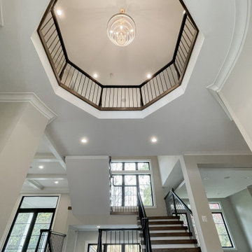 Project #89 | Contemporary Staircase with Rotunda Balcony