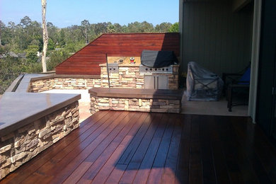 Example of a trendy deck design in Orange County