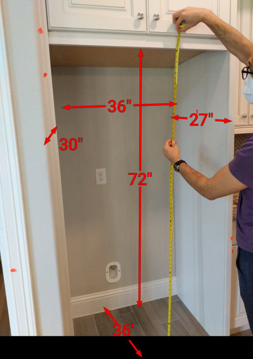 What size refrigerator will fit?