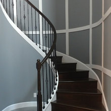 Basement iron railing
