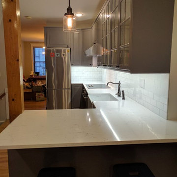 Hoboken IKEA kitchen Makeover Bodbyn Grey