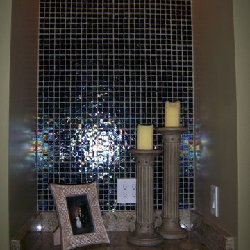 Cozy Nook with Iridescent Glass