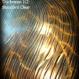 1/2" Thick Textured Glass Tabletop - Everyday Glasses