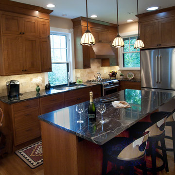 Mission Style Kitchen Gets Streamlined And Organized