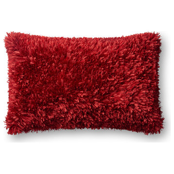 Red 13"x21" Decorative Accent Pillow