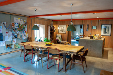 Inspiration for an expansive retro home in Devon.